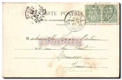 Lourdes - Bazylika Najświętszej Maryi Panny z Lourdes — Phototypie A. Bergeret et Cie, Nancy — numer serii nie widoczny — Rewers