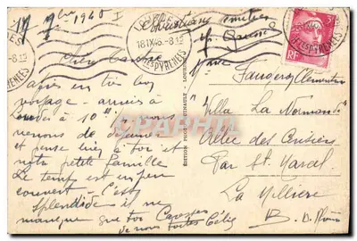 Lourdes - Uitzicht genomen vanaf het Kasteel-Fort — Uitgave Photo-Beaumont, n°29 — Achterkant