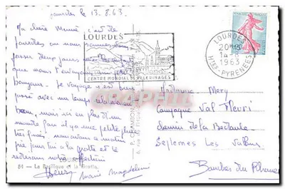 Lourdes — Basilica di Nostra Signora di Lourdes — Editore Van — Verso