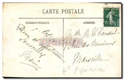Lourdes — Widok na Bazylikę, Pisciny i Grotę — LL. n°42 — Rewers