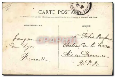 LYON — Widok ku Croix-Rousse — E. R. — Rewers