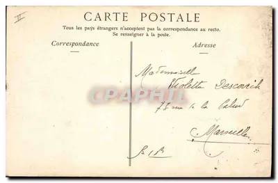 Lyon — Święty Klasztor Fourvière i Miasto, widok z Metalowej Wieży — Camerepia — Rewers