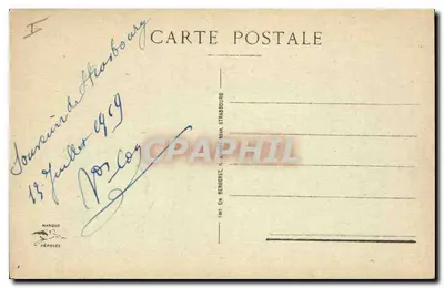 Strasburg — Dom Kammerzell, Plac Katedry — wydawca Louis Henley, nr 706 — Rewers