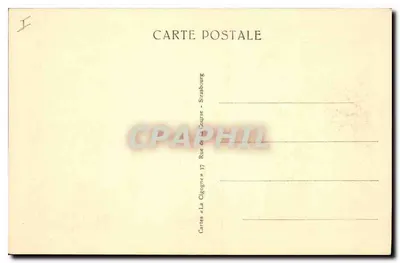 Strasburg — Petite France — Karty « La Cigogne » — Rewers