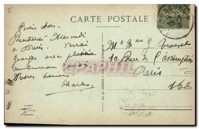 Estrasburgo - Praça da Catedral — editor Marque, n° 301 — Verso