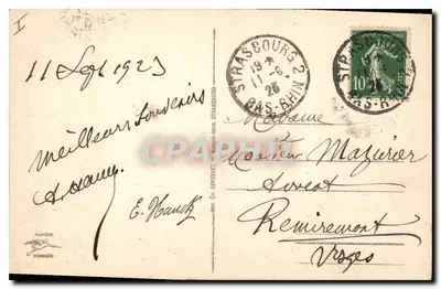 Strasburg - Pałac na Rzecze - Plac Republiki — wydawca anonimowy, nr 272 — Rewers