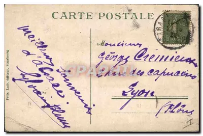 Strasburg — Katedra — Wydawca F. Laib, nr 819 — Rewers