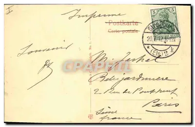 Estrasburgo (Alsácia) — Museu dos arts e ofícios — editor Werner & Co. (Estrasburgo) — Verso
