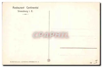 Strasbourg i. E. — Katedra, Strona Południowa — Kunstverlag E. Hartmann — Rewers