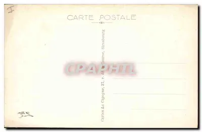 Strasbourg — Ponte dos Vosges, Igreja de São Paulo e Catedral — Cartes La Cigogne — Verso