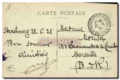 Strasburg - Quai du Maire Dietrich — wydawca anonimowy, nr 124 — Rewers