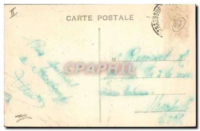 Strasbourg — Place Broglie — widok z opery z pieszymi — wydawca nieznany, nr 318 — Rewers