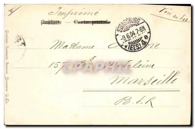 Strasbourg i. E. — Münsteruhr — Graphische Kunstanstalt, Strassburg i. E., Serie II, 6 — Rewers