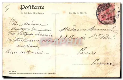 Strasburg — widok z Germania — wydawca VI 40831 — Rewers