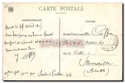 Strasbourg — Uma parte das antigas fortificações (Lado S.-O. da Cidade) — Ed. Paul, Paris - N° 7260 — Verso
