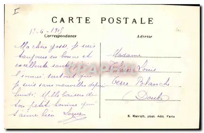 Enghien-les-Bains — La Nouvelle Jetée — E. M. — n° 2675 — Verso