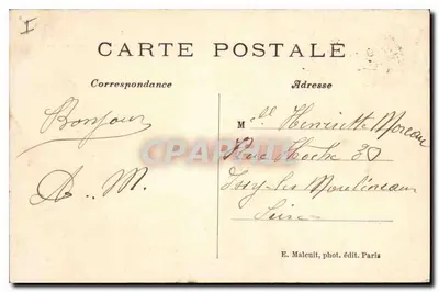 Enghien-les-Bains — canto do Lago — E. M. — Verso
