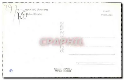 A Praia Branca — Carantec (Finistère) — Éditions Gaby — Verso