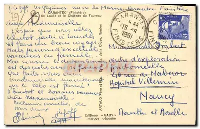 Wyspa Louët i Zamek Taureau — Carantec (Finistère) — Wydawnictwo Gaby — Rewers