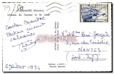 Zamek Taureau i Wyspa Louvet — Finistère — Éditions Gaby — Rewers