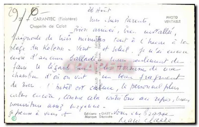 Kaplica Calot — Carantec (Finistère) — Wydawnictwo Gaby — Rewers