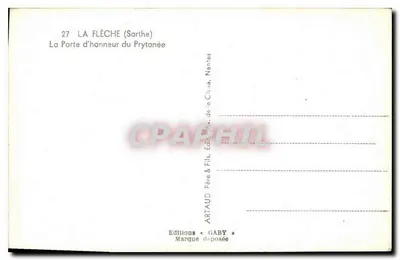 La Flèche (Sarthe) — Wysoki portal Prytanée — Wydawnictwo Gaby — Rewers