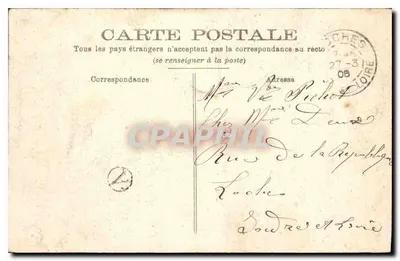 Castelo de Baudry — Rouziers (Loir-et-Cher) — editor: Léon Baudry — Verso
