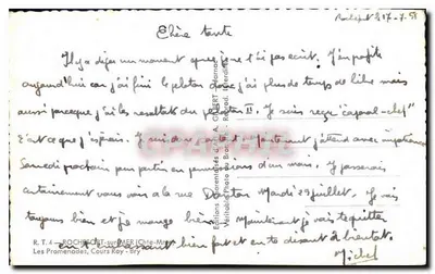Le Promenades, Cours Roy - Bry — Rochefort-sur-Loire — Edizioni Graremadas d' A. GRIBERT — Verso