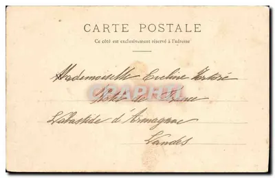 Toulouse — Fontanna Ogród Botaniczny — Allegoria Garonne przez Laporte — Rewers