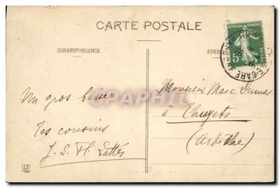 Toulouse — Wydział Nauk — Fototypia Larouche Frères, Toulouse, nr 108 — Rewers