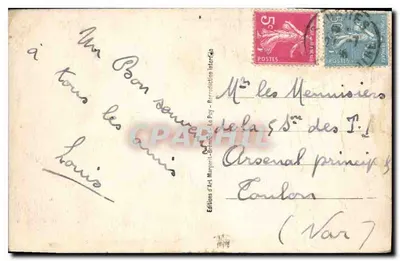 Saugues — A Avenida, estrada do Puy, e a Torre dos Ingleses (alt. 960 m.) — La Haute Loire Illustrée 8130 — Verso