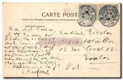 Nancy - Plac św. Epwra - Statua René II (1882) — Pałac Rządu — La Lorraine illustrée n°33 — Rewers