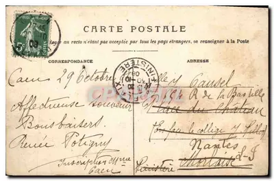 Caen — Universiteitsbibliotheek — Poret & fils, uitg. Caen — Achterkant