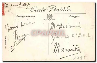 Beaune — Szpital Beaune. Drzwi do Szpitala Świętego Ducha — L.L. — Rewers