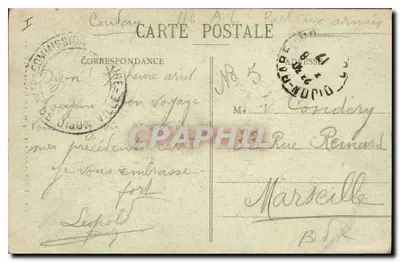 Dijon - Abzijd van de Kerk van Sint Benoît — L. V., uitgever — N° 5 — Achterkant