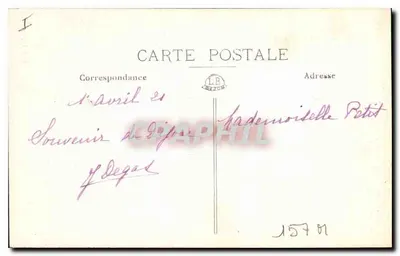 Dijon — Katedra św. Michała — wydawca L.B. (Dijon) nr 157 — Rewers