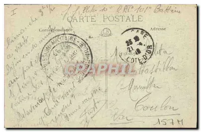 Dijon — Place Darcy et statue de Rude — édition anonyme n°26 — Verso