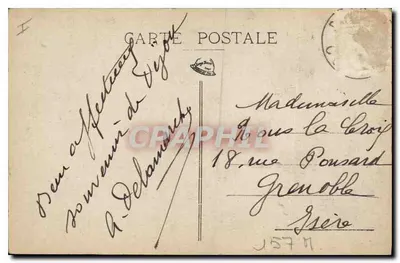 Dijon — Katedra Świętego Benignusa — wydawca nieznany, nr serii 7 — Rewers