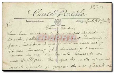Dijon - Il Jacquemart della Chiesa di Notre-Dame — Edizione Gallier, 36, rue de la Liberté — Verso