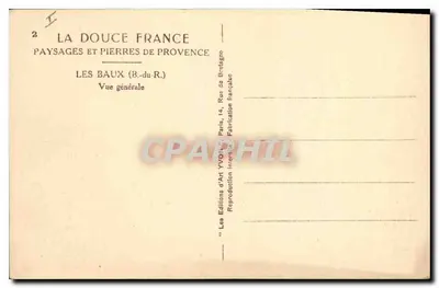Les Baux (B.-du-R.) — Algemene uitzicht — Les Éditions d'Art YVO — n°2 — Achterkant