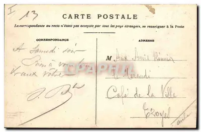 Tarascon — Zamek zwany Zamkiem Króla René (strona miasta), którego budowa została rozpoczęta 27 listopada 1400 roku pod panowaniu Ludwika II, hrabiego prowanskiego, ojca Króla René — Wydawnictwo Blanchin, Tarascon — Rewers