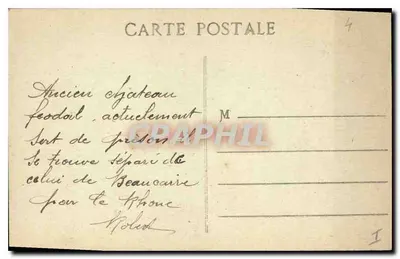 Tarascon - Zamek króla Renégo — widok z mostu — Rewers