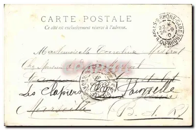 LES BAUX — Casas pré-históricas (Antigas habitações dos Trogloditas) — Edições J. Brun Cie, & Carpentras — Verso