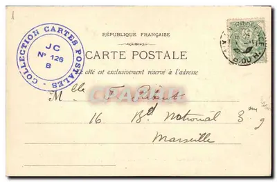 Roquefeuille - L'arrivée du Coté d'Aix — Fototipia R. Lacour - Marsiglia — Verso