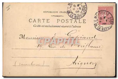 Roquefavour - 502 - A Estrada de Aix — editor Léonie & Lamous — Verso