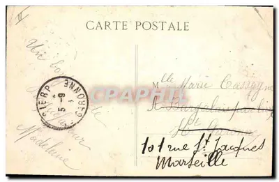 Roquefavour — La Route et le Pont — Collection Jaussaud, Aix — Verso