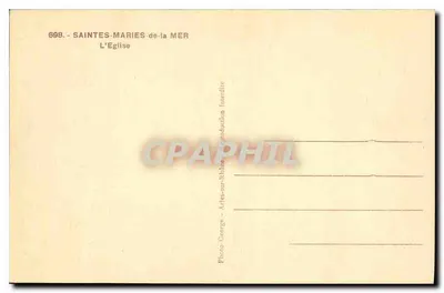 Saintes-Maries-de-la-Mer — La Chiesa — Foto George — Verso