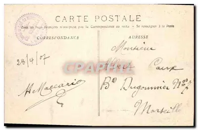 Les Baux - Torre Sarrasine & o Castelo — Fotografia E. Lâcour — Marselha — Verso