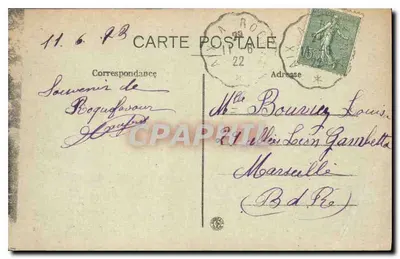 Roquefavour — Les Trois Ponts — Coll. C. Martinet - Aix — Verso