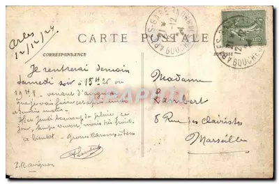 Les Saintes-Maries — Bazylika — P. Ruat, wydawca, Marsylia, nr 812 — Rewers